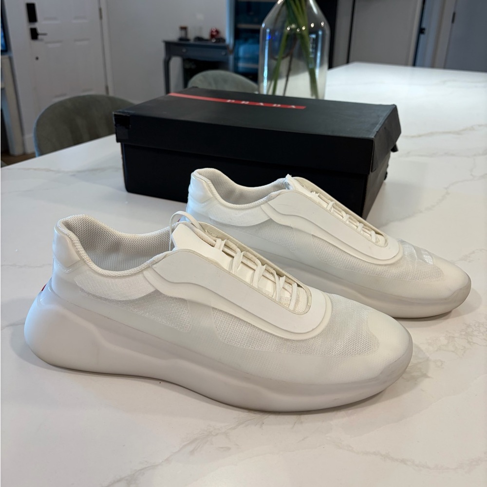 Prada Americas Cup Re Nylon and bike fabric sneakers US12 UK11 EU45